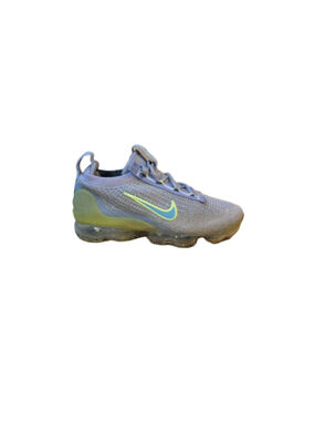 Nike Air VaporMax 2021 Flyknit 'Particle Grey Light Liquid Lime' Athletic Shoes
